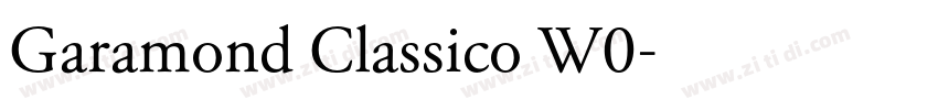 Garamond Classico W0字体转换 Garamond Classico W0字体转换